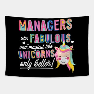 Managers are like Unicorns Gift Idea Tapestry