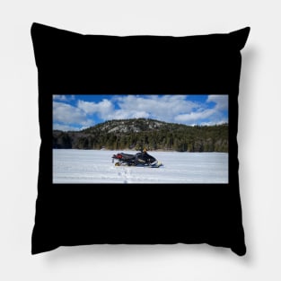 Snowmobiling Pillow