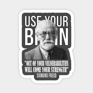 Use your brain - Sigmund Freud Magnet