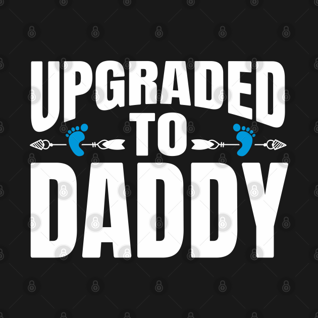 Pregnancy Announcement Dad Upgraded To Daddy Pregnancy TShirt