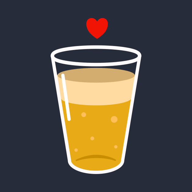 Heart I Love Beer Retro Vintage by happinessinatee