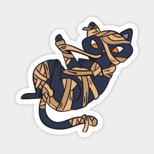 Mummy Cat // Cute Halloween Drawing Magnet