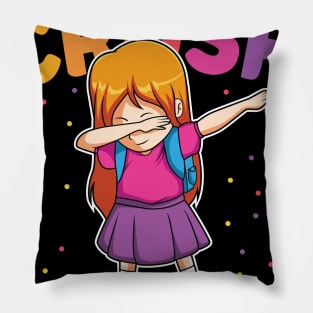 Dabbing Girl Preschool Funny Back To School Gift Pillow