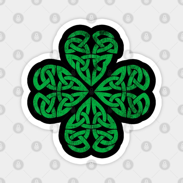 Traditional Celtic Shamrock Magnet by Vector Deluxe