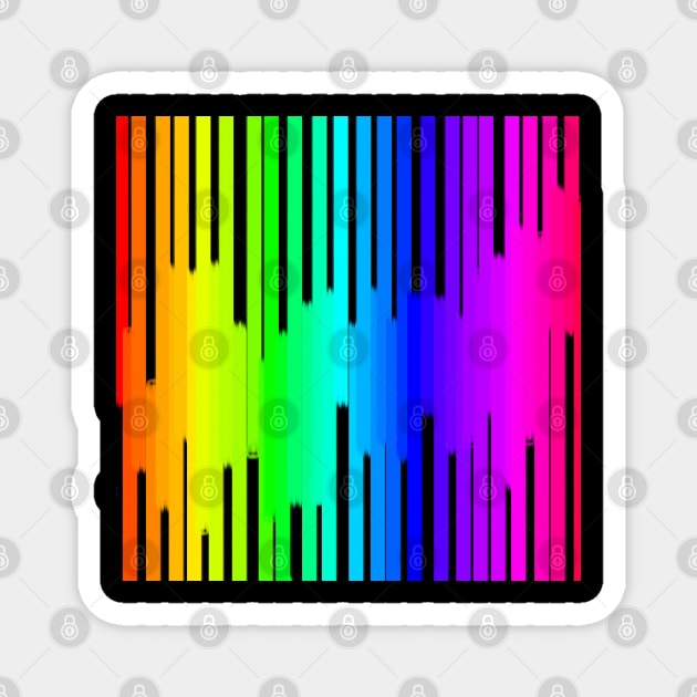 Rainbow pattern Magnet by MelanieJeyakkumar