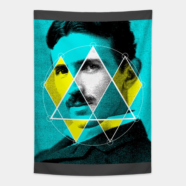 Tesla Code 369 - Teal Tapestry by mattcave