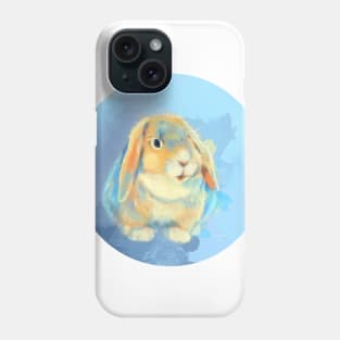 Winter Fluff - Bunny Rabbit Digital Painting Phone Case