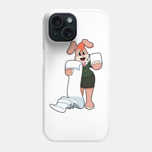 Bunny as Secretary with Paper Phone Case