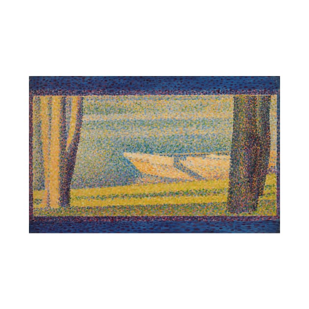 Moored Boats and Trees by Georges-Pierre Seurat by Classic Art Stall