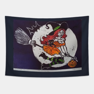 Bewitching ride Tapestry
