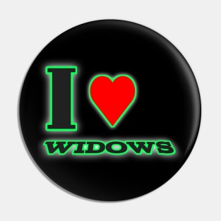 Love Widows Pin