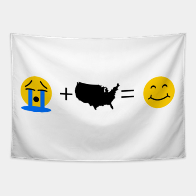 United States Of America Patriot Emoji Usa Makes Me Happy Usa Tapestry Teepublic
