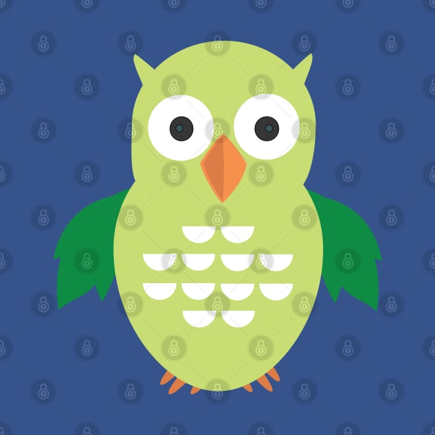 Green & Green Owl by adamzworld