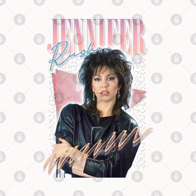 Jennifer Rush / 80s Retro Fan Art Design by DankFutura