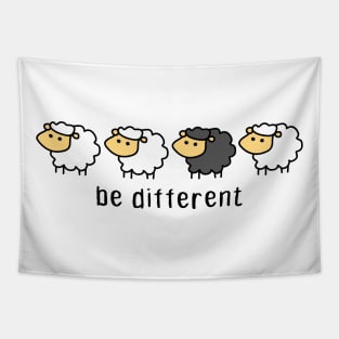 Black Sheep Cute Unique Different Present Birthday Farm Family Crazy Lifestlye Adventure Tapestry