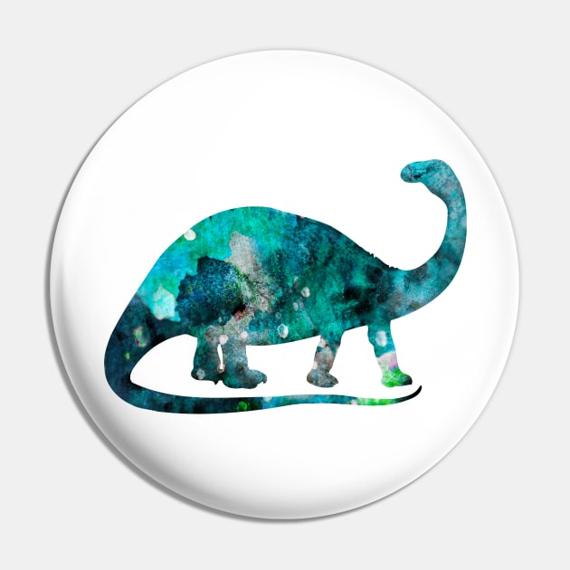 Brontosaurus Watercolor Painting 2 Pin by Miao Miao Design