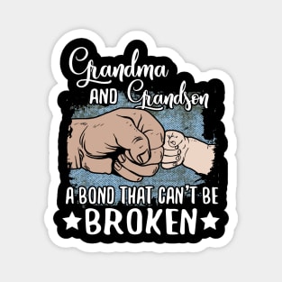 Grandma And Grandson A Bond That Can't Be Broken Magnet