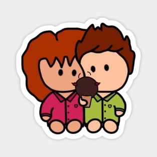 Couple eating Ice-cream Magnet