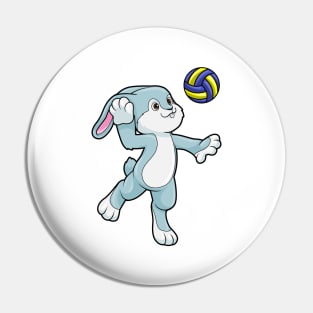 Rabbit at Sports with Volleyball Pin