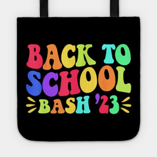 Groovy Back To School Bash 2023 Happy First School Day Tote