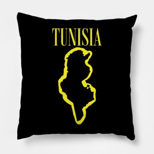 Vibrant Tunisia Africa: Unleash Your 90s Grunge Spirit! Pillow