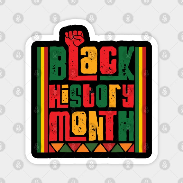 Black History Month Magnet by Creatifly Graphic Tees