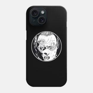 HANNIBAL LECTER - Silence of the Lambs (Circle Black and White) Phone Case