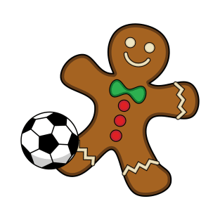 Gingerbread Man Playing Soccer T-Shirt