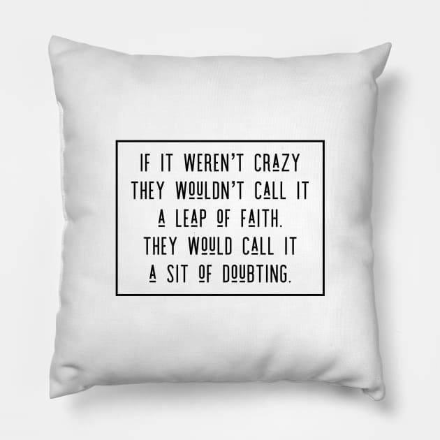 Sit of Doubting Pillow by cipollakate