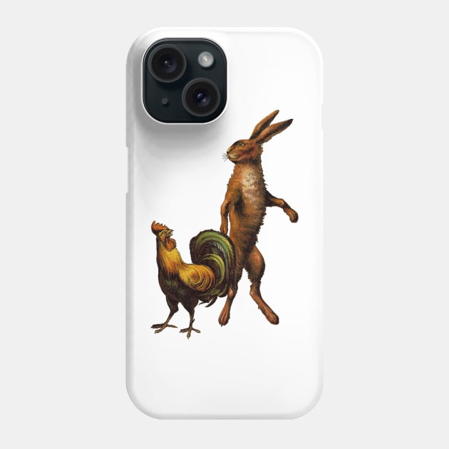 fable chicken and bunny Phone Case by ysmnlettering