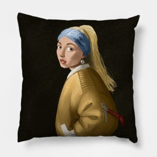 Girl With a Pearl Earring Pillow