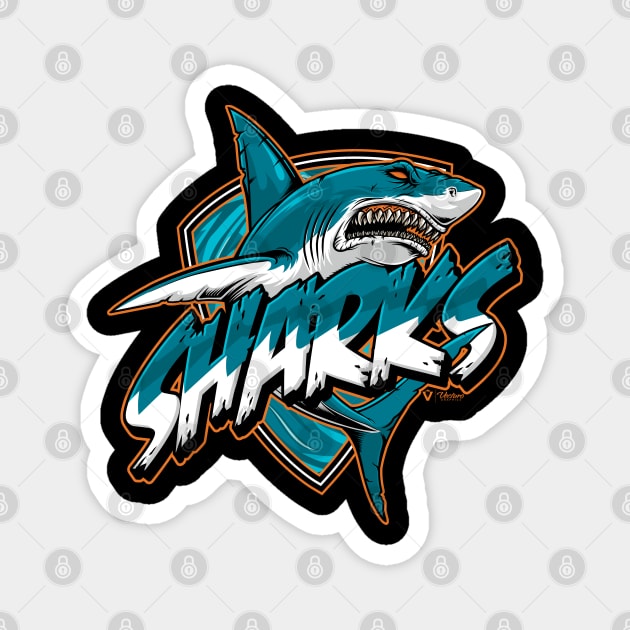 The Sharks Magnet by vecturo