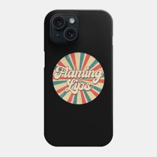 Circle Design Flaming Proud Name Birthday 70s 80s 90s Styles Phone Case