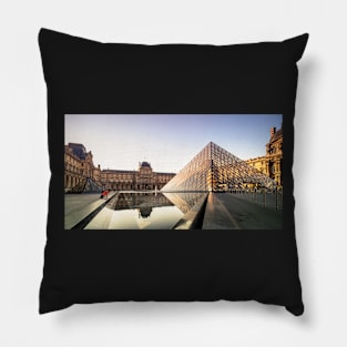 The Louvre Courtyard at First Light Pillow