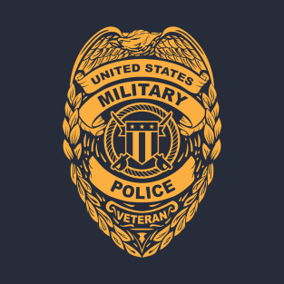 U.S. Military Police Veteran Gold Badge T-Shirt