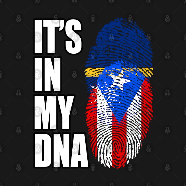 Puerto Rican And Nauruan Mix DNA Flag Heritage by Just Rep It!!