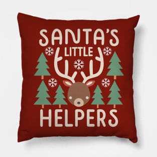 Santa's Little Helpers: Reindeer Christmas Pillow