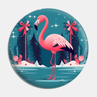 Flamingo Flock Sunset, Love Flamingos Pin