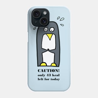 Penguin on a diet Phone Case