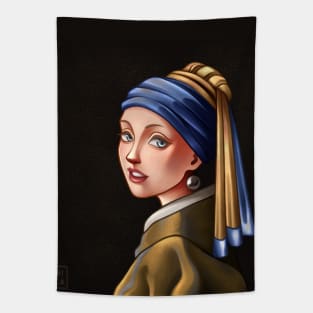 Girl with a Pearl Earring Tapestry