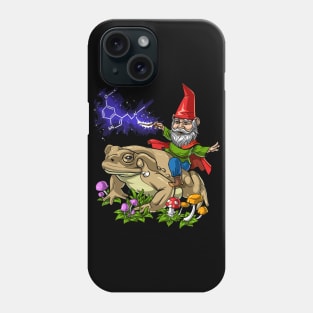 Gnome Riding Psychedelic Bufo Alvarius Phone Case
