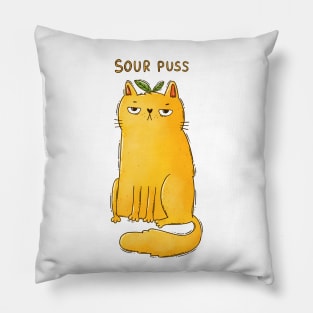 Sour Puss Pillow