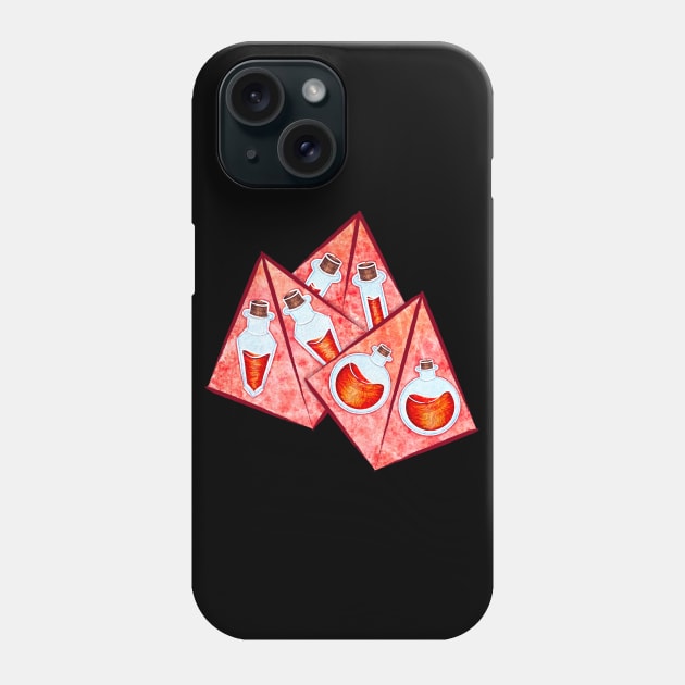 Health Potion Dice Phone Case by ViolaVixi