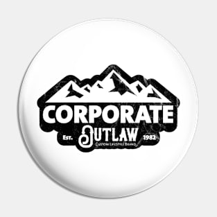 Eternal Entrepreneur : Corporate Outlaw - Mountains White Pin