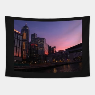 Sunset over Hong Kong Tapestry