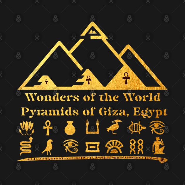 Wonder of The World: Pyramids of Giza, Egypt by Da Vinci Feather