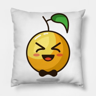 icon orange design react Pillow