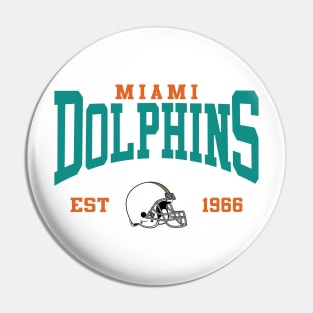 Retro Miami Football Pin