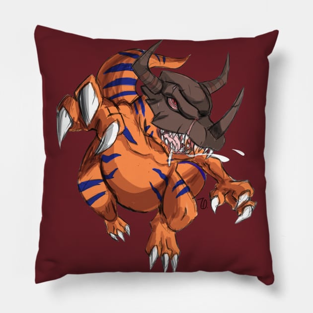 Greymon Pillow by TokenDuelist