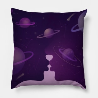 Kiss in spaceм Pillow